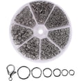 thumbnail image 1 of YOPTOP Ring Connectors Stainless Steel Quality Jump Rings Metal Open Jump Rings Set - Stainless-Steel Jump Rings for Jewelry Making Connectors (Silver), 1 of 5