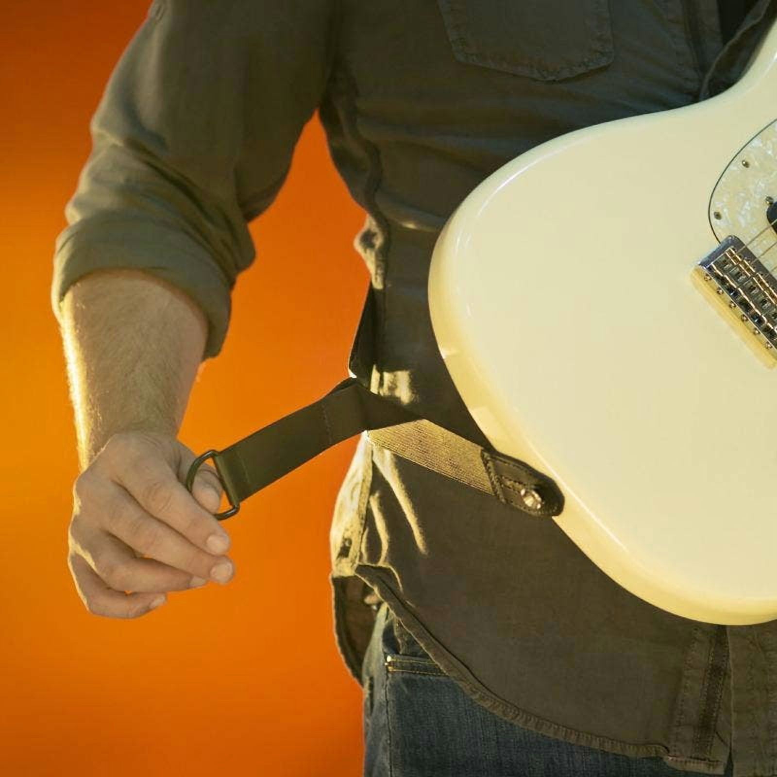 Right Height(TM) Ergonomic Guitar Strap - Black