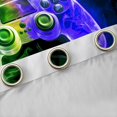 thumbnail image 4 of Manfei Kids Gamepad Controller Curtains Pack of 2 (42x84 Each),Console Video Game Curtains Blackout,Green Purple Ombre Bedroom Curtains For Boys,Luxury Bedroom Decor, 4 of 6