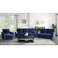 thumbnail image 4 of Topline Home Furnishings Canapé moderne en velours bleu, 4 of 4