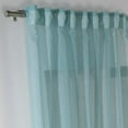 thumbnail image 4 of 3S Brother's Blue Linen Look Extra Long Set of 2 Panels Sheer Curtains Rod Pocket & Back Tab Home Décor Window Custom Made Drapes 10-30 Ft. Long -Made in Turkey Each Panel (100"W x 264"L), 4 of 6