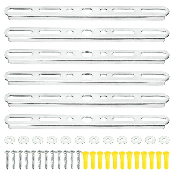 Uxcell 150mm 5.9 Inch Ceiling Light Plate Kit, 6 Set Pendant Light Fixture Mounting Bracket Crossbar with Screw Nuts