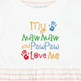 thumbnail image 4 of Inktastic Mawmaw and Pawpaw Love Me Girls Baby Dress, 4 of 5