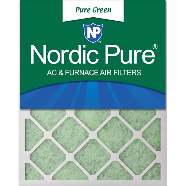 Nordic Pure 14x25x1 Pure Green AC Furnace Air Filters Qty 6 Walmart