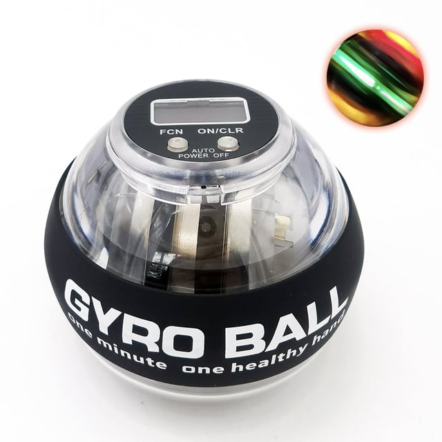 Pelota de muñeca con agarre de energía ligera y autoencendido, pelota centrífuga de fitness gyro