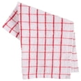 thumbnail image 4 of KAF Home Pantry 100% Cotton Checkered Grid Dish Cloths - Red, 4 of 5