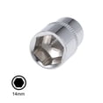 thumbnail image 4 of Juego de llaves de vaso de 6 puntos de 14 mm de profundidad y superficial de 1/4" de Uxcell, métrico, CR-V, 4 of 5