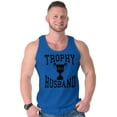 thumbnail image 3 of Trophy Husband No. 1 Hubby Award Mens Big & Tall Graphic Tank Top Brisco Brands 3X, 3 of 5