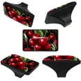 thumbnail image 4 of 4 Pcs Watercolor Cherry Fruit Crystal Glass Drawer Knob Pull Handle Ergonomic Furniture Cabinet Handle for Kitchen Dresser Cupboard Wardrobe, 4 of 7