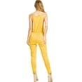thumbnail image 3 of Ambiance Womens Juniors Casual Jogger Jumpsuit (S, Mustard), 3 of 3