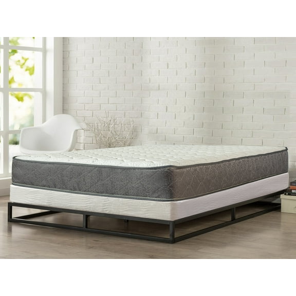 Wayton 5" Easy Wood Box Spring with Simple Assembly and 10" Pocketed Coil Rolled Medium Plush Mattress, Twin