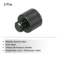 thumbnail image 3 of Uxcell Mic Stand Adapter M6 Female to 3/8 Male Camera Screw Thread Adapter for Microphone Tripod Stand Black 2 Pack, 3 of 6
