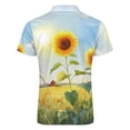 thumbnail image 5 of Sunflower Men Zipper T-shirt Summer Casual Short Sleeve T-shirt Top, 5 of 7