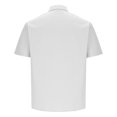 thumbnail image 6 of YABCSAZ Men's Oxford Shirts Button Down Shirt Regular Fit Tops Dress Shirts for Hiking Fishing, Summer Wedding Shirt Relaxed Loose Shirt with Pocket, Short Sleeve Casual Shirts for Men, 6 of 6