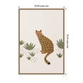 thumbnail image 5 of Kate and Laurel Framed Canvas Wall Art Print Leopard II by July Art Prints, 23 x 33 Sylvie Dark Gold Frame, Whimsical, Animal Art for Wall Decor, 5 of 8