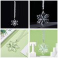 thumbnail image 5 of Crystal Snowflake Car Rear View Mirror Pendant Lucky Car Hanging Ornament Car Charm Decorations, Transparent, 5 of 7
