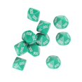 thumbnail image 1 of Toy,10pcs 10 Sided  with White Number Wise Teaching  for Games Education Entertainment, 1 of 8