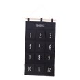 thumbnail image 3 of Hanging Organizing Pockets Magazine Storage Pockets ,Wall Hanging, 12 Pocket Hanging File Organizer for Closet Cabinet Office Black, 3 of 15