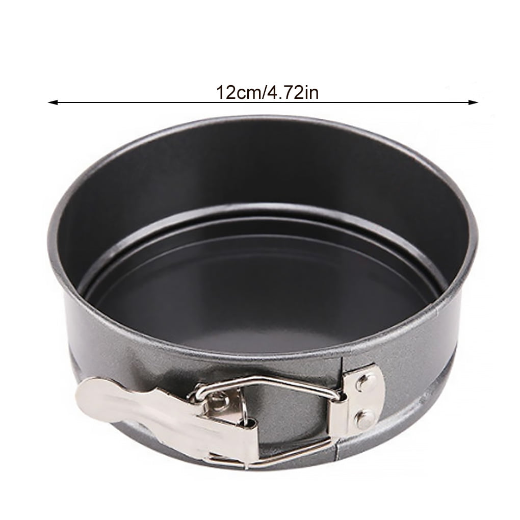 Booyoo Baking Cake Pan Round Bread Mold with Removable Bottom Buckle  Quick-Release Non-Stick Coating, 16cm 