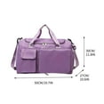 thumbnail image 2 of Gran bolso de hombro con múltiples compartimentos, morado, 2 of 2