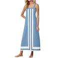 thumbnail image 2 of Taylonsss Robe Maxi Décontractée Élégante pour Femmes Sans Bretelles Sans Manches à Encolure Carrée Style Plage Vacances, 2 of 9