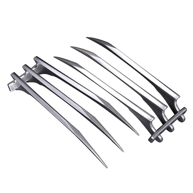 Wolverine Dress Up Prop Wolf Claw (plata) (2 piezas)