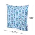 thumbnail image 7 of Noble House Javion Outdoor Modern Pillow Cover, Blue, 18" x 18", 7 of 7