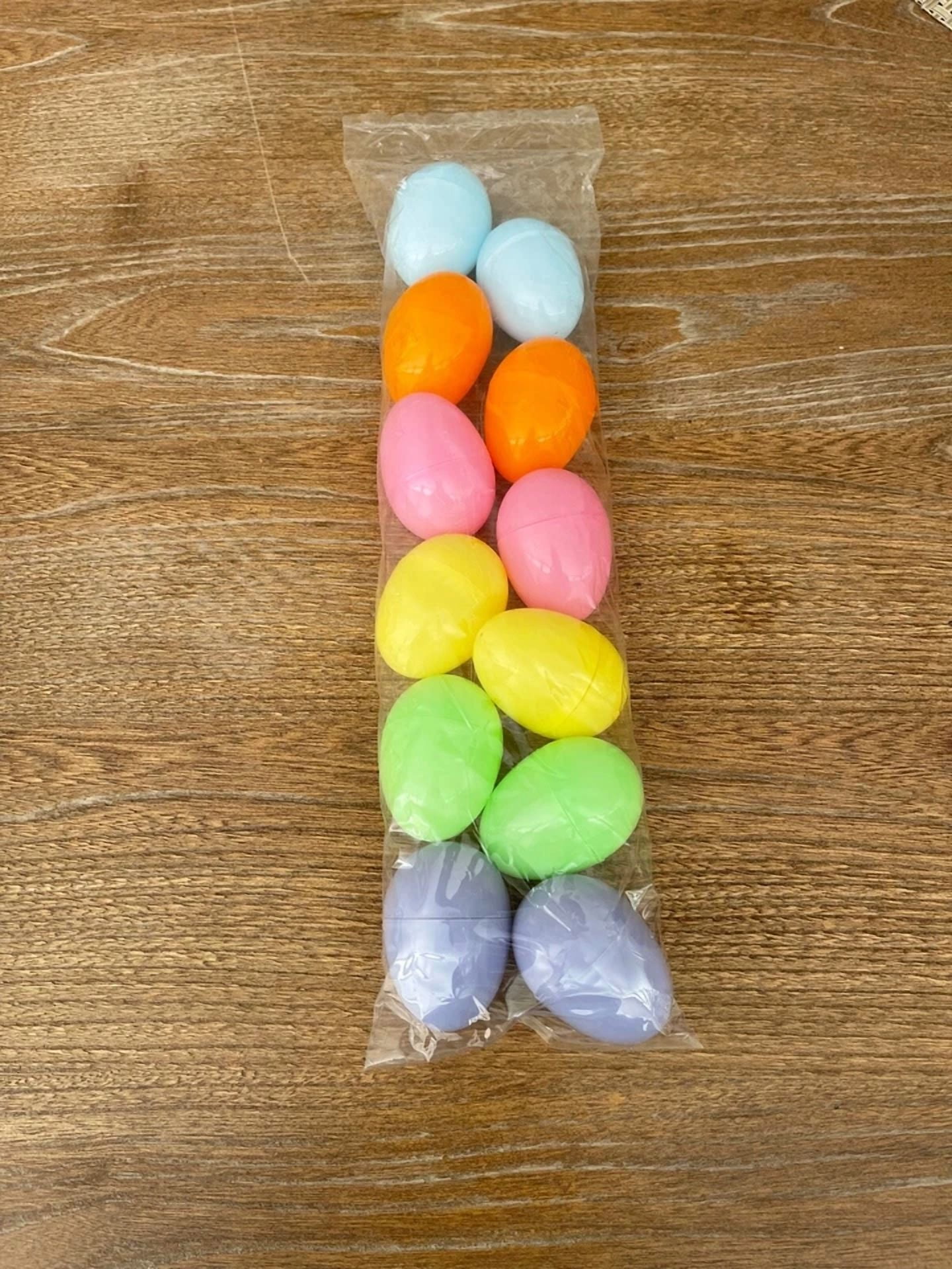 48 Pastel Plastic Easter Eggs - 2 1/4" Medium Fillable Eggs - 48 Pastel Eggs