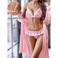 thumbnail image 3 of Sexyfree Women Sexy Lingerie Set Lace Bra and Panty Sets 2 Piece Sheer Underwear, 3 of 3