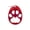 Red, variant on West Coast Paracord Paw Print Key Chain & Bottle Opener with Silver Split Key Ring - Many Colors and Pack Sizes Available