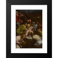 thumbnail image 2 of Gerolamo Bassano 17x24 Black Modern Framed Museum Art Print Titled - The Road to Calvary, 2 of 5