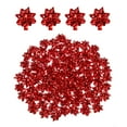 thumbnail image 1 of Unique Bargains 100pcs 1' Mini Star Gift Bows Small Metallic Christmas Bows for Gift Wrapping Presents Birthday Wedding, Red, 1 of 7