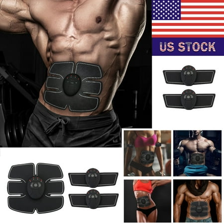 Electric Muscle Stimulator Training Gear EMS Muscle trainer ABS Abdominal Toning Fit Pad Beauty Body Slimming Exercise Shape Fitness
