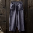 thumbnail image 5 of Pants for Women Pants Set Two Piece Casual Casual Wear Women Elastic And Tracksuit Elastic Waist Girls for Size 12 Star Cool Outfits Work Work Trousers Grey XL, 5 of 5