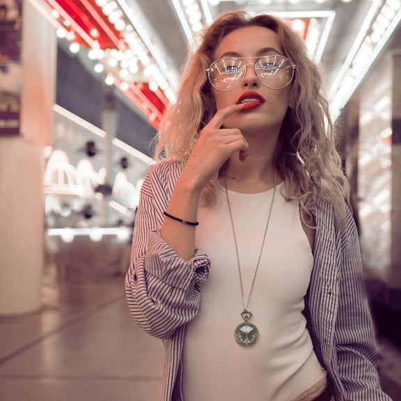 Raindrops Women Retro Watch Pocket Watch Zinc Alloy 1Pack Accessory For Formal Occasions