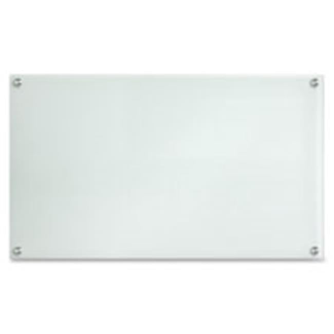 Glass DryErase Board, 30 in. x 17.5 in., Frost