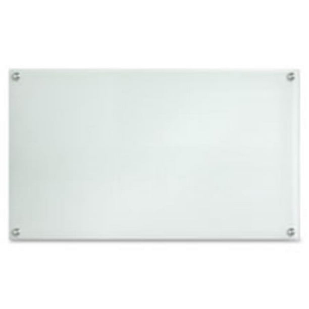 Glass DryErase Board, 30 in. x 17.5 in., Frost