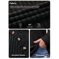thumbnail image 6 of PINKSIR Womens Plus Size Tunic Tops Crewneck Long Sleeve Ribbed Knit Button Detail Fall Casual, 6 of 10