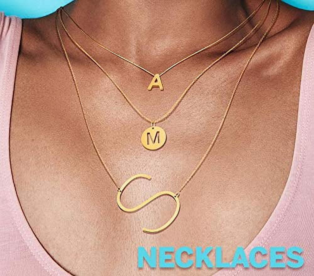 JewelStop 14k Yellow Gold 15mm Initial-Z Pendant, 18