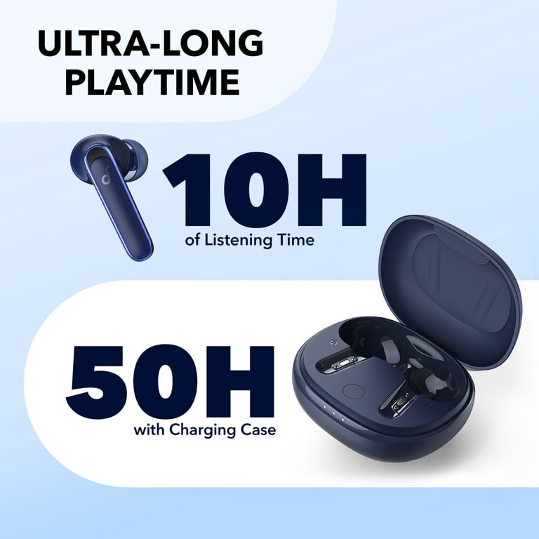 Soundcore by Anker Life P3 Noise Cancelling Earbuds, Ultra Long 50H  Playtime, APP Control,Navy Blue