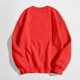 thumbnail image 6 of larppty Women's Long Sleeve Tops Casual Solid Cute Crewneck Basis Sweatshirts Pullover Fall Shirts (Red, S), 6 of 6