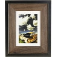 thumbnail image 1 of kieragrace Railtown Benton Frame – 5-Inch by 7-Inch, Matted for 4-Inch by 6-Inch, Iron Grey, Walnut Wood, 1 of 3