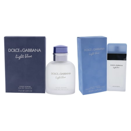 Dolce and Gabbana Light Blue 2 Pc Kit - 2.5 oz EDT Spray, 1.6 oz EDT Spray