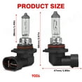 thumbnail image 3 of IHNZCB H11 9005 9006 Halogen Headlight Bulbs High Beam Low Beam Bulbs  Replacement 3400K Warm White, 3 of 12