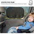 thumbnail image 2 of Car Window Sun Shades, 4 Pack Car Side Window Shield Cover Universal PVC Electrost Film Sun Shade Sticker for Sun Glare Protection, Black, 2 of 7