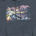 thumbnail image 2 of Transformers 40th Anniversary Megatron vs Shockwave Unisex Adult Pull-Over Heather Hoodie, Navy Heather, X-Large, 2 of 3