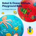 thumbnail image 4 of Playground Balls U&C Planet, 22 cm, goma, paquete de 2 unidades con bomba, 4 of 8
