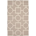 thumbnail image 2 of SAFAVIEH Cambridge Joyce Geometric Wool Area Rug, Beige/Ivory, 3' x 5', 2 of 7