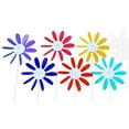 thumbnail image 2 of Spinning Daisies Pack of 6 Beloit Plastics 12 inch Dia. Random Color Lawn Pinwheels, 24" Tall Pinwheel and Wind Spinners, Garden, Party Pinwheel, Flower Spinner, for Patio, Lawn & Garden, 2 of 5