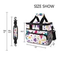 thumbnail image 3 of FORMRS Insulated Cooler Bag 24 Cans Capacity Soft Leakproof Lunch Box with Side Pockets, Retro Round, 3 of 7